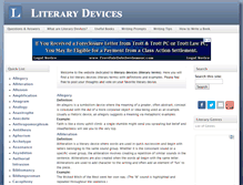 Tablet Screenshot of literary-devices.com